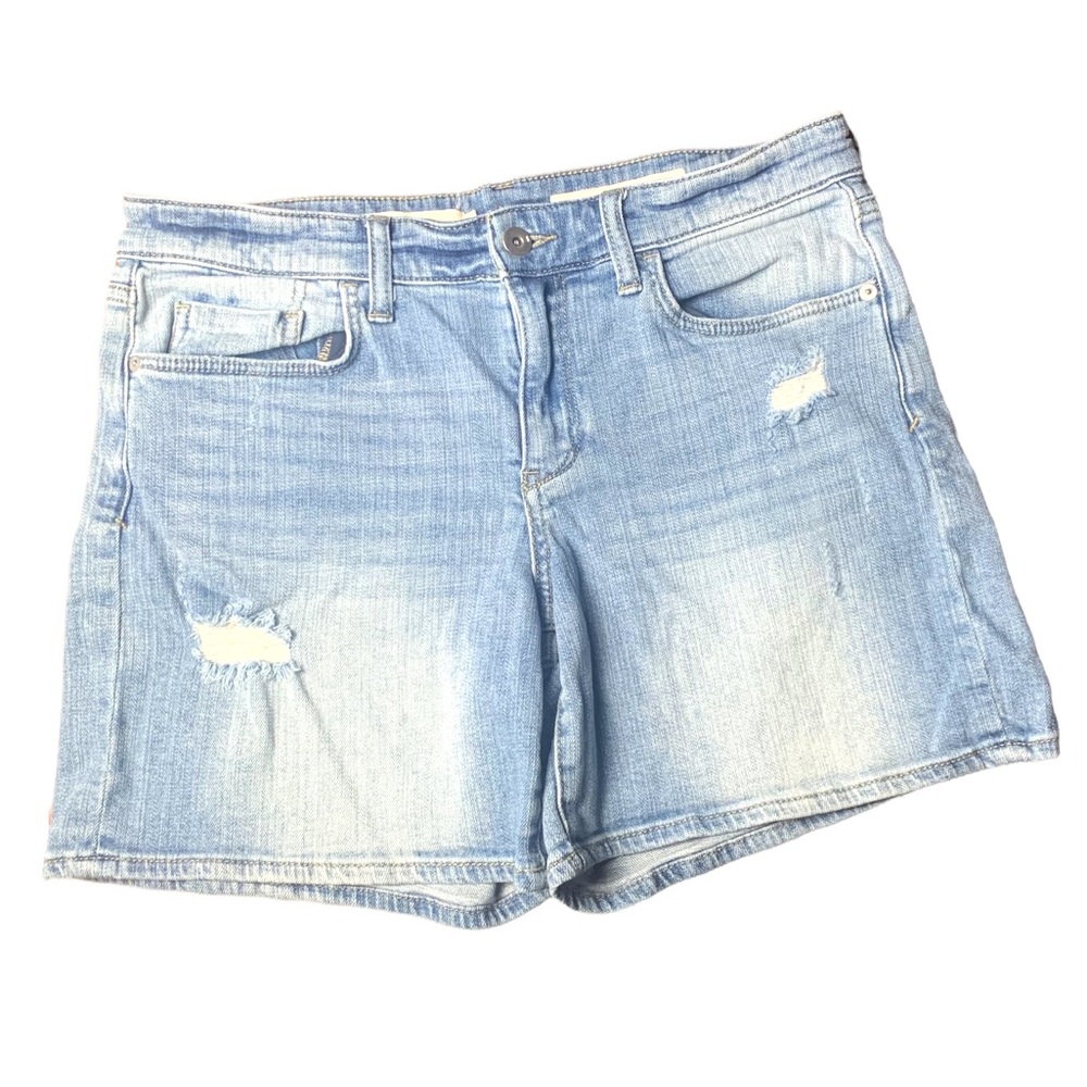 PILCRO Anthro Slim Boyfriend Distressed Denim Jean Shorts size 28